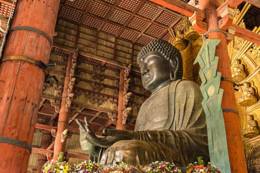 Great Buddha at Todai-ji Temple in Nara, Japan